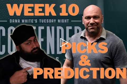 Contender Series 2022 Week 10 Picks and Predictions