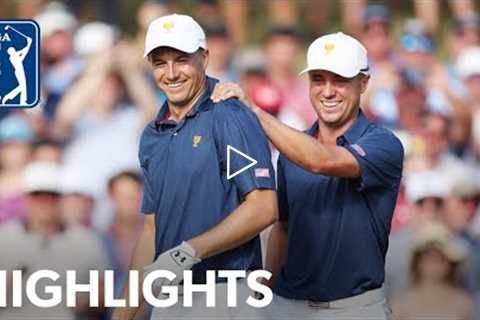 Spieth and Thomas' Round 4 Four-ball highlights | Presidents Cup | 2022