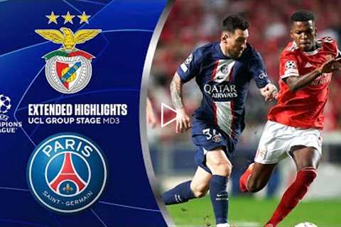 Benfica vs. PSG: Extended Highlights | UCL Group Stage MD 3 | CBS Sports Golazo