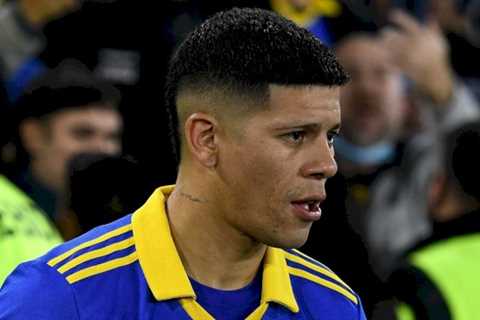 Man Utd icon Marcos Rojo comes to help of fans as hell breaks loose at Argentinean match