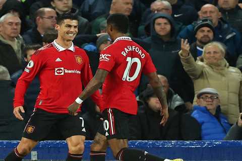 Everton 1 Man Utd 2: Cristiano Ronaldo’s 700th club goal puts Red Devils fifth with comeback win