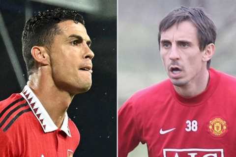 Ronaldo had Neville ‘on bit of string’ and left ‘seasoned pro’ needing oxygen mask