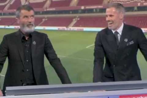 Roy Keane reignites Peter Schmeichel feud live on Sky Sports in awkward studio moment