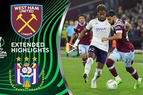 West Ham vs. Anderlecht: Extended Highlights | UECL Group Stage MD 4 | CBS Sports Golazo