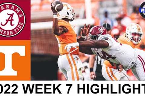 #3 Alabama vs #6 Tennessee Highlights (GAME OF THE YEAR) | Week 7 | 2022 College Football Highlights