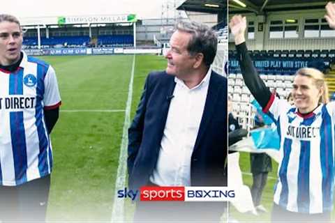 Savannah Marshall Meets Jeff Stelling  Match-day at Hartlepool United ⚽ 🙌