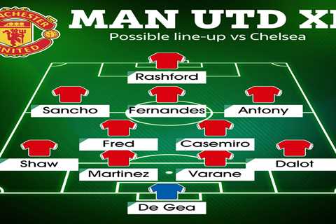 How Man Utd could line up at Chelsea with Rashford set to lead line amid striker crisis as Ronaldo..