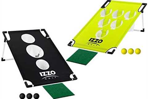 Izzo Golf Pong-Hole Golf Chipping Game & Golf Practice Net