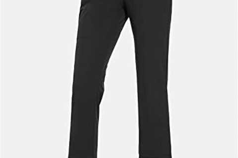 BALEAF Women’s Golf Pants Stretch Lightweight Quick Dry Water Resistant Work Pants with Zipper..