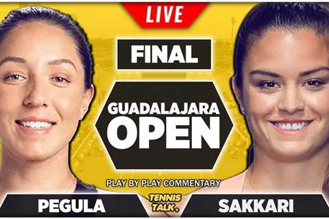 PEGULA vs SAKKARI | WTA Guadalajara Open 2022 Final | Live Tennis Play-by-Play