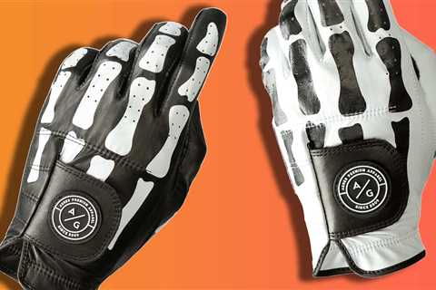 Gimme that: This skeleton golf glove is perfect for spooky season