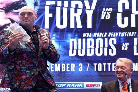 Frank Warren reveals Tyson Fury’s next three fights in heavyweight title plan in devastating blow..