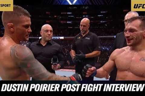 Dustin Poirier shares a raw and honest moment with Michael Chandler after their fight at UFC 281! 💎