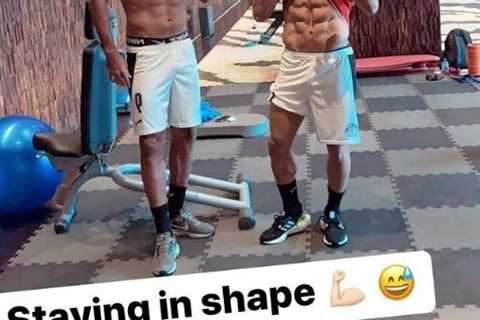 Mo Salah shows off his ripped abs as Liverpool star continues hard work during winter break while..