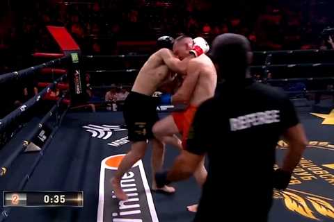 Kickboxer Danil Sharov suffers horrific fractured skull after being kneed in head but amazingly..