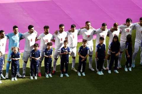 World Cup 2022: Iran players sing national anthem before Wales game