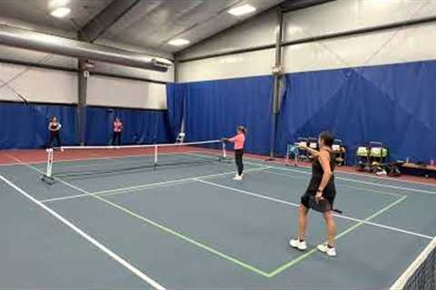 Pickleball Play with Pro Instructor Lisa Frumhoff 11/21/22 Sara, Katherine, and Janie. Part 1 of 2