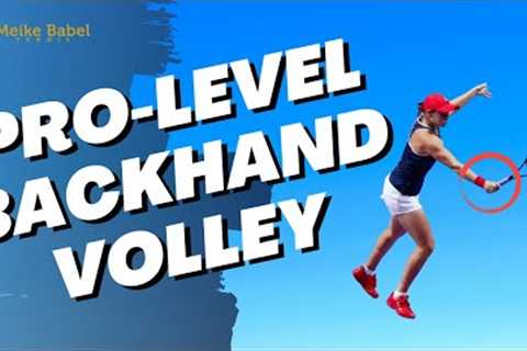 Improve your backhand volley technique | Tennis lesson