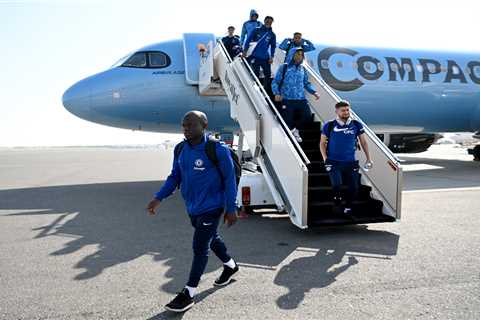 N’Golo Kante flies to Abu Dhabi with Chelsea squad as he steps up recovery… but midfielder still..