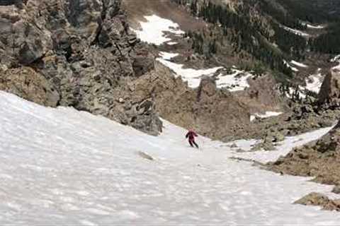 Skiing New York Peak, Independence Pass June 15th 2021