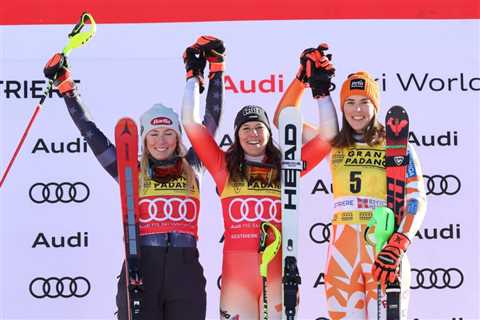 Holdener beats Shiffrin in Sestriere for 2nd World Cup slalom win