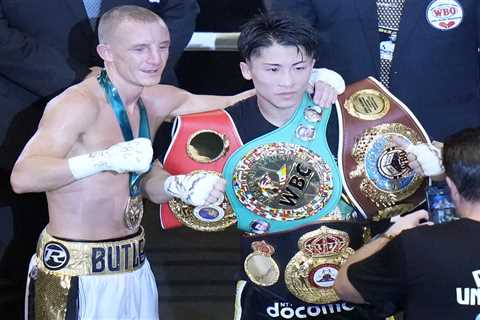 Naoya Inoue smashes brave Brit Paul Butler with 11th round KO as Japanese P4P superstar unifies..