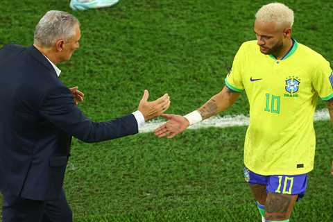 Neymar posts emotional open letter to outgoing Brazil boss Tite after World Cup favourites were..