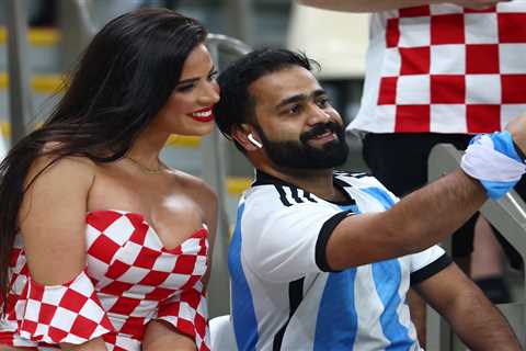 World Cup’s hottest fan sizzles at Croatia vs Argentina with stunned supporters clamouring for..