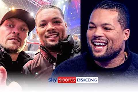 It was awkward 😅  Joe Joyce on sitting beside Usyk during Fury vs Chisora fight