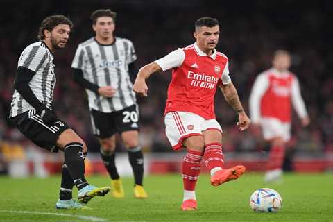 Watch Granit Xhaka score comical own goal to give Juventus the lead in Arsenal friendly