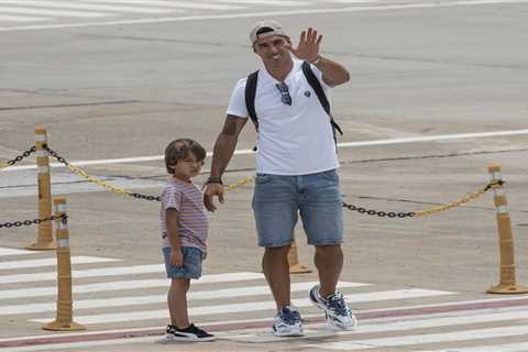 Luis Suarez and his family arrive at Lionel Messi’s house to join Argentina captain in World Cup..