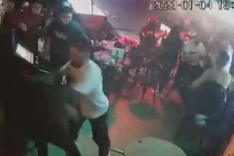 UFC star Ilia Topuria allegedly in bar brawl as man shoves him while he plays piano with Spanish..