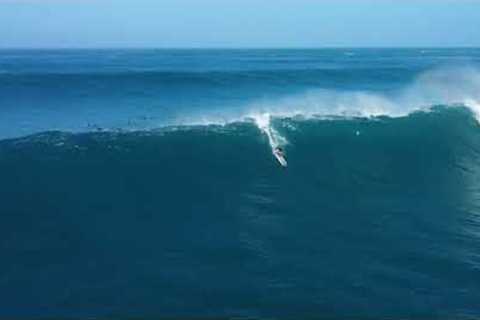 XL Waimea Bay Surf Jan 12 2023 - Drop Ins and Wipe Outs  North Shore Hawaii