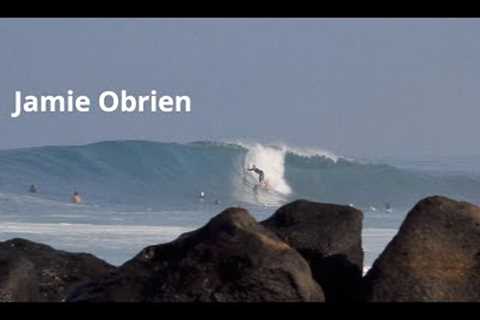 pro surfer jamie obrien surfing the north shore, oahu hawaii. 2K.