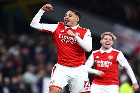 Arsenal star William Saliba brutally trolls Tottenham after hot-tempered 2-0 derby win as he slams..