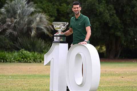 ‘Grateful’ Djokovic Poses With Trophy For Australian Open Champion Photoshoot