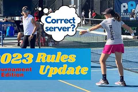 Don't get caught unawares in 2023 - know the rules - particularly in pickleball tournaments