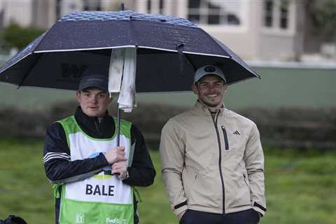 Gareth Bale braves the elements to finish on 16-under-par on PGA tournament debut just weeks after..