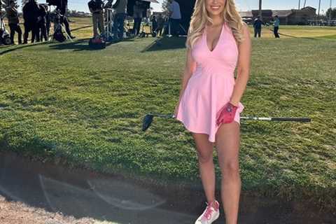 Paige Spiranac sends followers wild with teasing picture caption after sharing snap in low-cut..