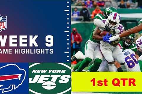 Buffalo Bills vs. New York Jets  Full Highlights 1st QTR | NFL Week 9, 2022