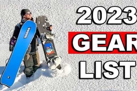 My 2023 Snowboard Gear List