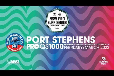 WATCH LIVE Day 2 of the Surfers Rescue 24/7 Port Stephens Pro