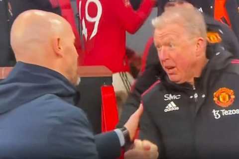 Man Utd boss Erik ten Hag’s touchline message from Steve McClaren speaks volumes