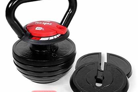 Yes4All 10-40lb Adjustable Kettlebell Weights/Kettlebell Weights Set â Cast Iron Kettlebell for..