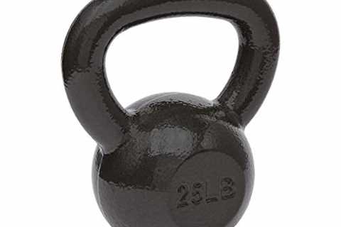 Amazon Basics Cast Iron Kettlebell - 25 Pounds, Black by Amazon Basics