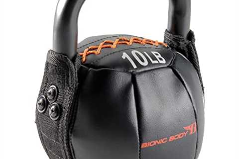 Bionic Body Soft Kettlebell with Handle - 10, 15, 20, 25, 30, 35, 40 Lb. for Weightlifting,..