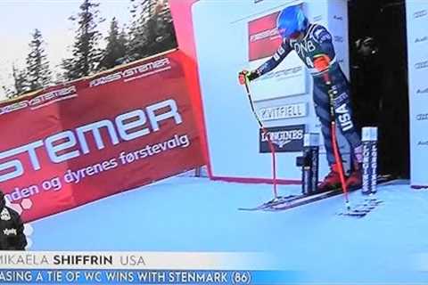 Mikaela Shiffrin -  Downhill -  Kvitfjell - 5nd Place