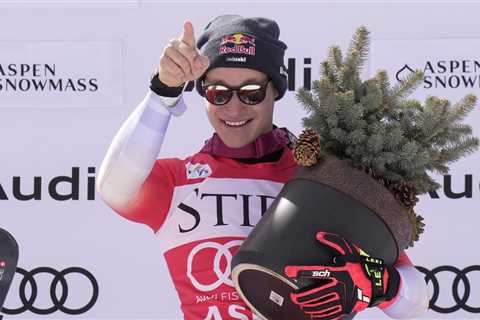 Marco Odermatt takes World Cup victory from Andreas Sander in Aspen to wrap up super-G crystal..