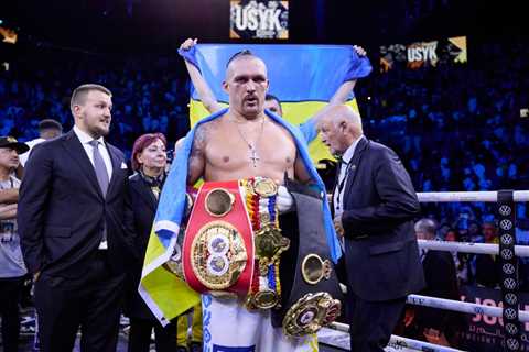 Heavyweight world champion Oleksandr Usyk backs Chelsea’s Mykhailo Mudryk to win the Ballon d’Or..