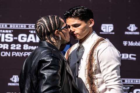 Watch Gervonta Davis and Ryan Garcia almost come to blows on stage in heated press conference ahead ..